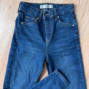 Topshop Moro Jamie Blue skinny jeans size 25
